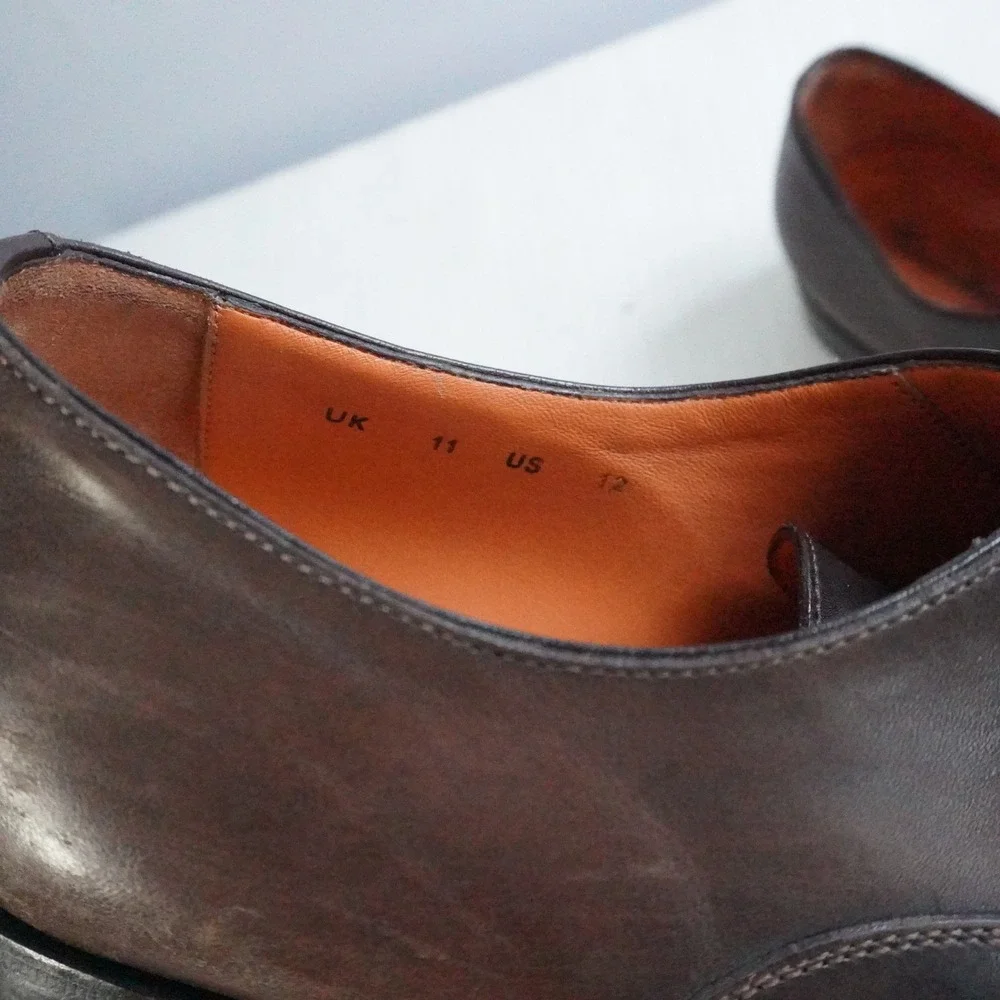 Santoni cap toe